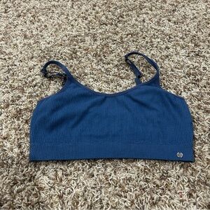 Lucky Brand Women’s Size Small Blue Ribbed Bralette 
.